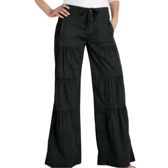 Soft Surroundings Pants - Soft Surroundings Wide Leg Ruffle Pants